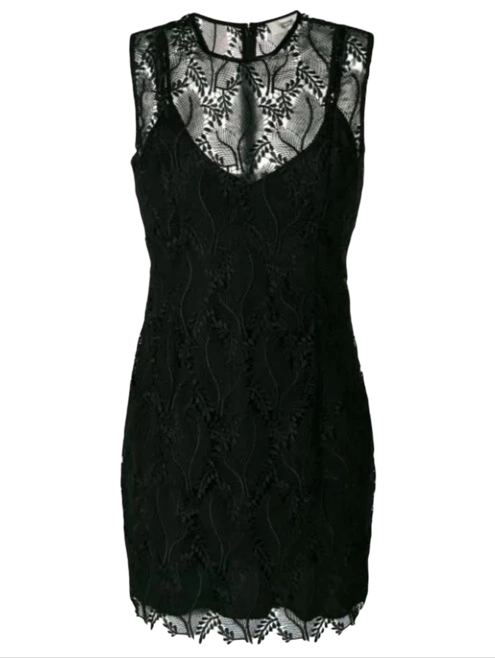 Diane von Furstenberg Sivis Tailored Overlay Mini Dress in black Size XS
